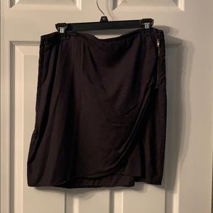 Black wrap skirt